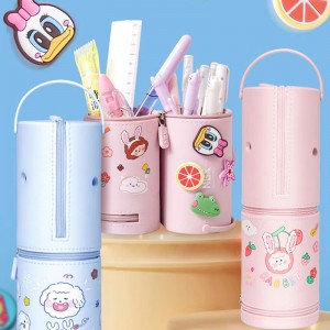 Multi functional silicone pencil bag