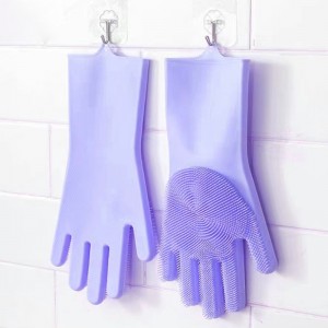 Silicone dishwashing gloves