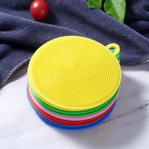 Silicone dishwashing brush