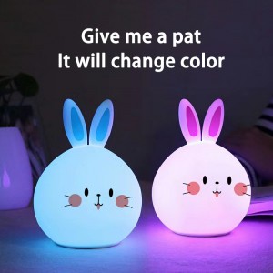 Rabbit silicone patting lamp