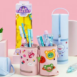 Multi functional silicone pencil bag