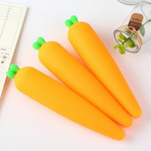 Multi functional silicone pencil bag