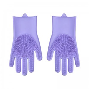 Silicone dishwashing gloves