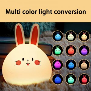 Rabbit silicone patting lamp