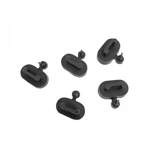 Customizable charging connector silicone plug