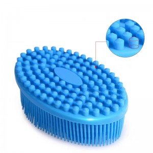 Silicone tactile brush