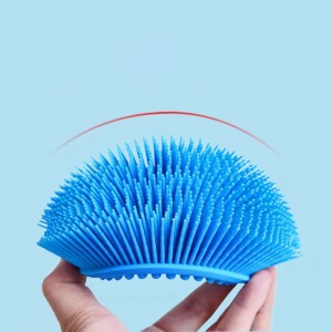 Silicone tactile brush