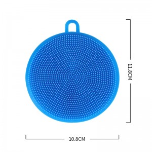 Silicone dishwashing brush