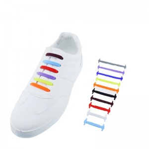 Lazy people’s shoelace buckle free silicone elastic shoelace
