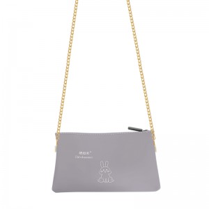 Customizable waterproof rabbit pattern silicone diagonal bag