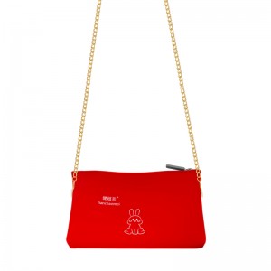 Customizable waterproof rabbit pattern silicone diagonal bag