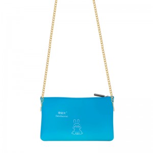 Customizable waterproof rabbit pattern silicone diagonal bag