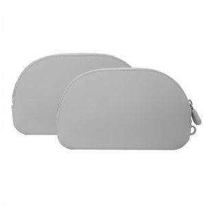 Portable zipper cosmetic handbag