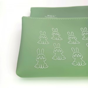 Portable waterproof silicone cosmetic bag