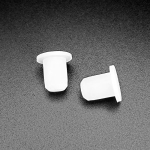 White circular dustproof silicone bottle stopper