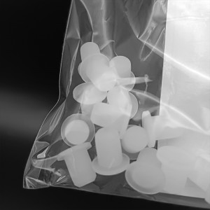 White circular dustproof silicone bottle stopper