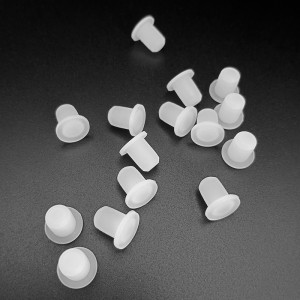 White circular dustproof silicone bottle stopper