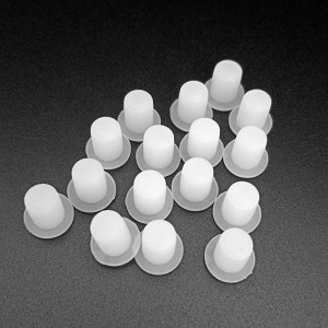 White circular dustproof silicone bottle stopper
