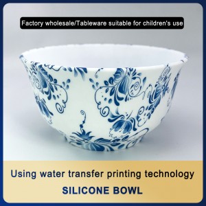 Environmentally friendly tableware silicone bowl