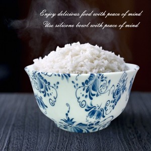 Environmentally friendly tableware silicone bowl