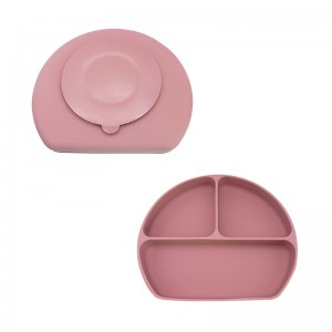 Bowls cups plates forks spoons silicone tableware 6-piece combination set