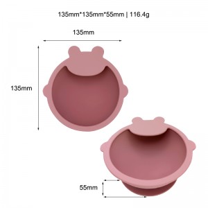 Bowls cups plates forks spoons silicone tableware 6-piece combination set