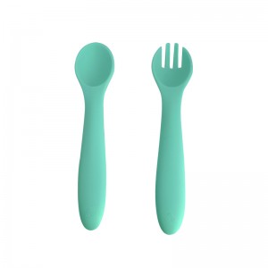 Bowls cups plates forks spoons silicone tableware 6-piece combination set