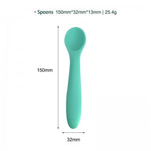 Bowls cups plates forks spoons silicone tableware 6-piece combination set